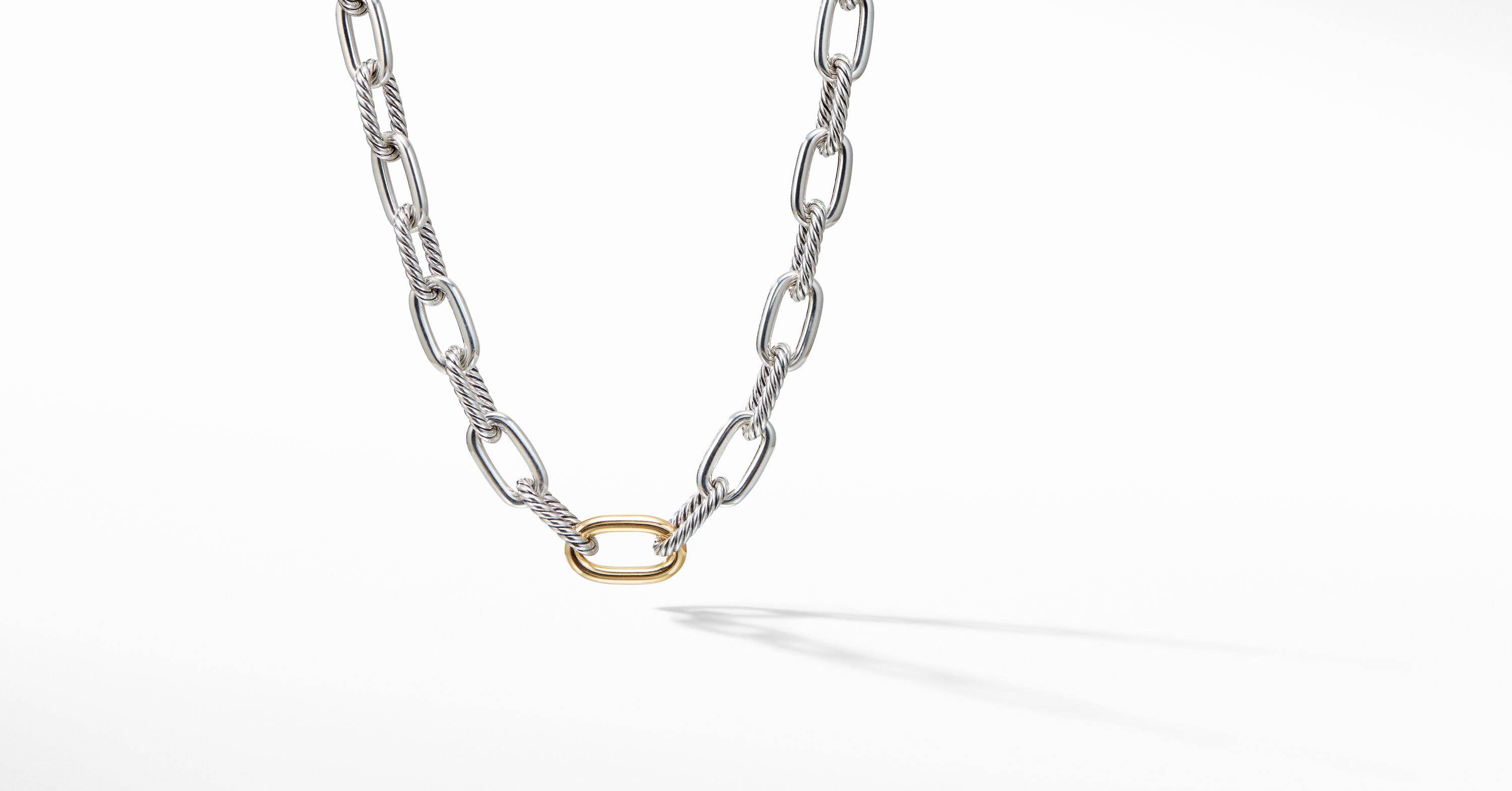 David Yurman Dy Madison® Chain Necklace With 18k Yellow Gold Big