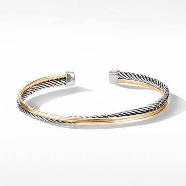 Crossover Bracelet with 18K Yellow Gold