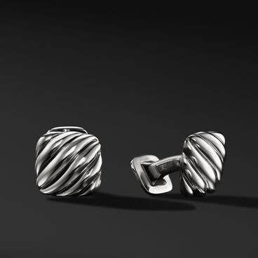 Sculpted Cable Cushion Cufflinks