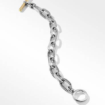 DY Madison® Toggle Chain Bracelet in Sterling Silver with 18K Yellow Gold
