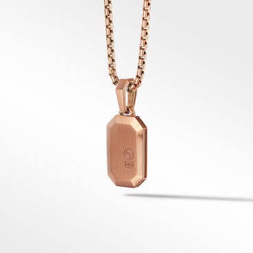 Streamline® Pavé Amulet in 18K Rose Gold with Cognac Diamonds