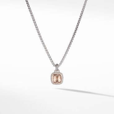 Albion® Pendant with Morganite, Pavé Diamonds and 18K Rose Gold