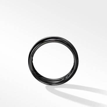 DY Classic Band Ring in Black Titanium