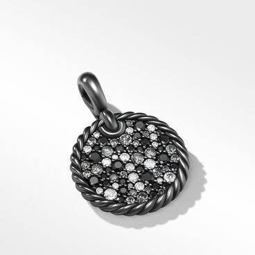 DY Elements® Space Pendant in Blackened Silver with Pavé Diamonds