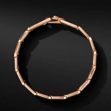 Pavé Link Bracelet in 18K Rose Gold with Cognac Diamonds