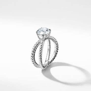 DY Crossover® Engagement Ring in Platinum, Round