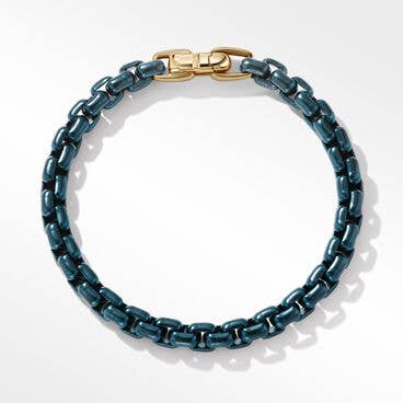 DY Bel Aire Chain Bracelet in Navy with 14K Yellow Gold