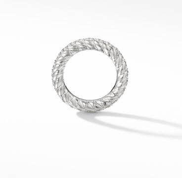 Pavé Stretch Band Ring in 18K White Gold with Diamonds