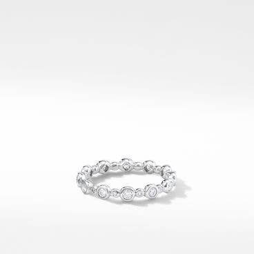 DY Starlight Band Ring in Platinum with Diamonds