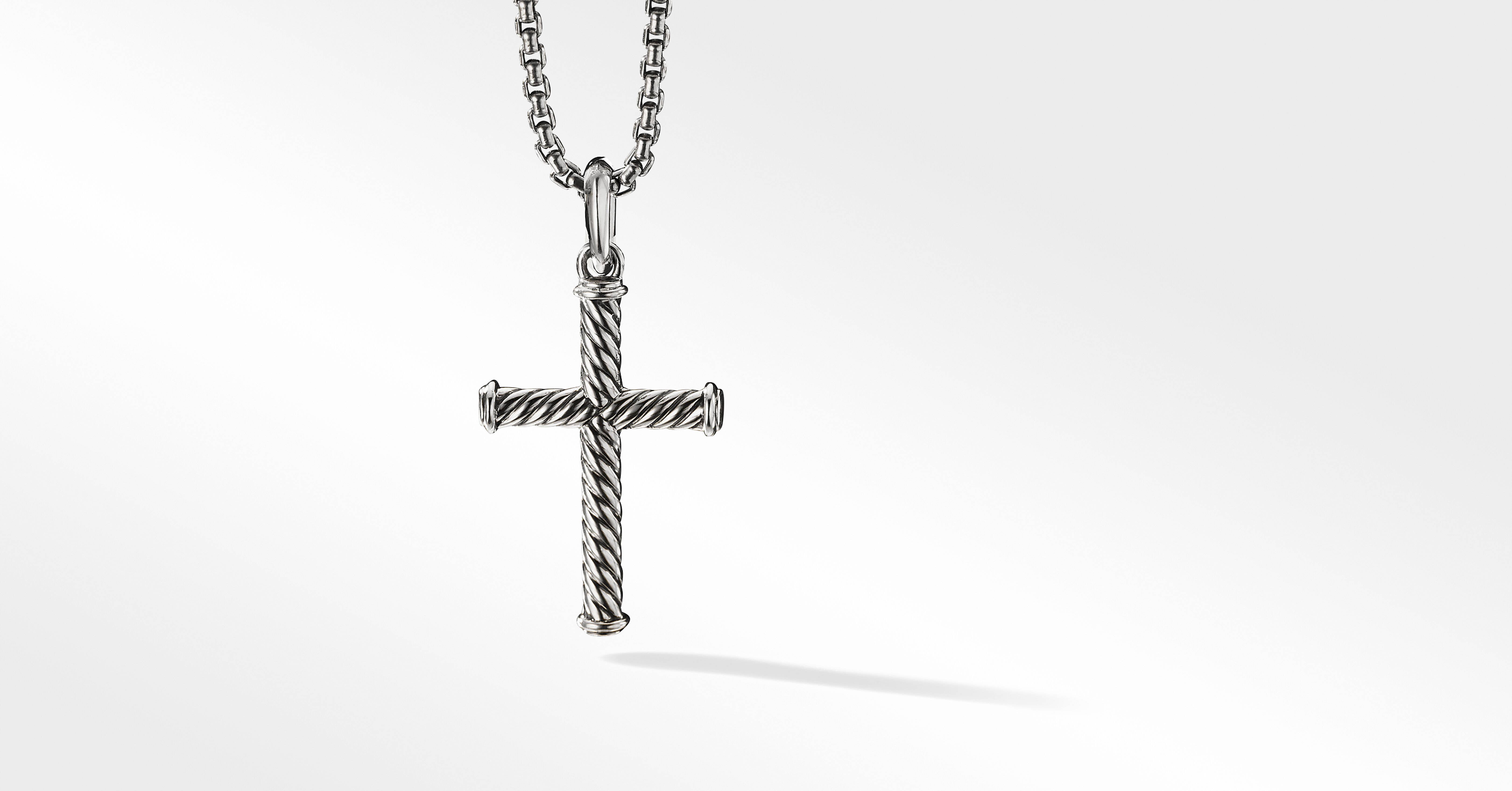Cable Cross Pendant in Sterling Silver David Yurman Canada