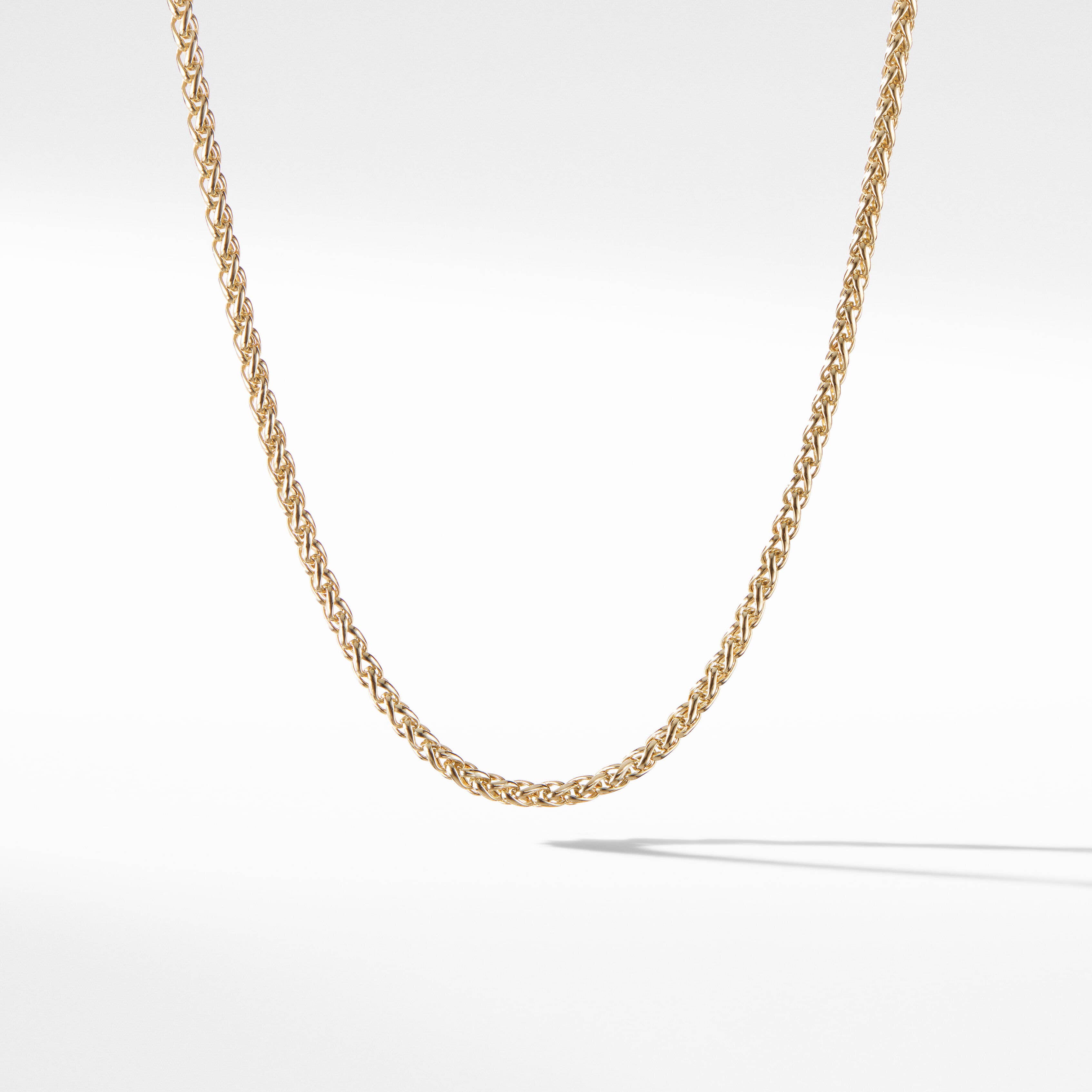 Wheat Chain Necklace in 18K Yellow Gold