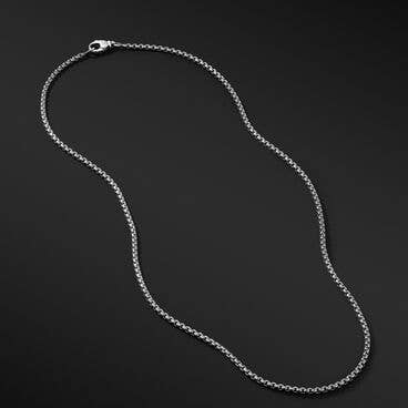 Box Chain Necklace with Grey Titanium