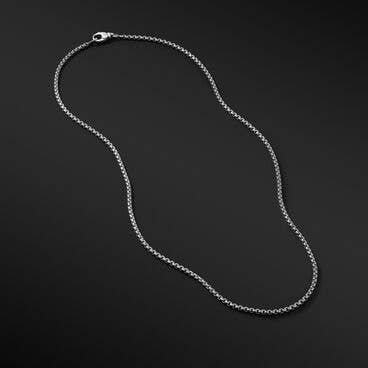 Box Chain Necklace with Grey Titanium