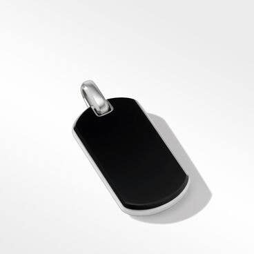 Streamline® Tag in Sterling Silver with Black Onyx