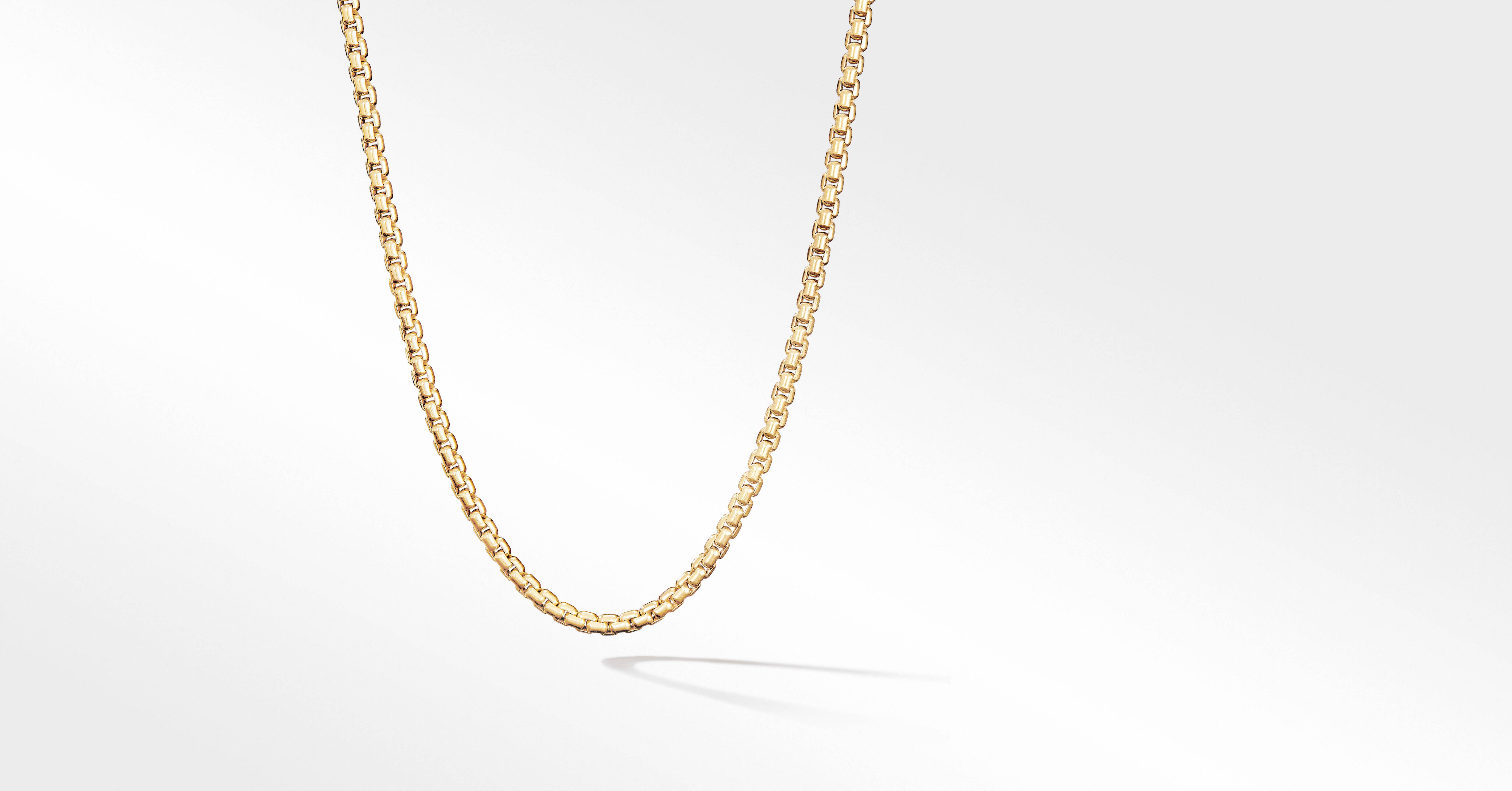 Box Chain Necklace in 18K Yellow Gold 
