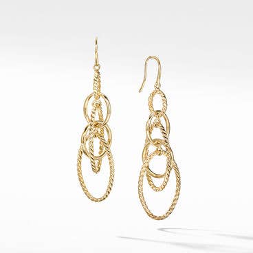 Mobile Chain Drop Earrings in 18K Yellow Gold