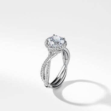 DY Lanai Engagement Ring in Platinum, Round