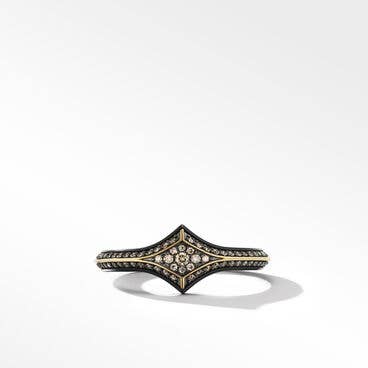 Armory Stack Ring in Black Titianium with 18K Yellow Gold, 10.8mm