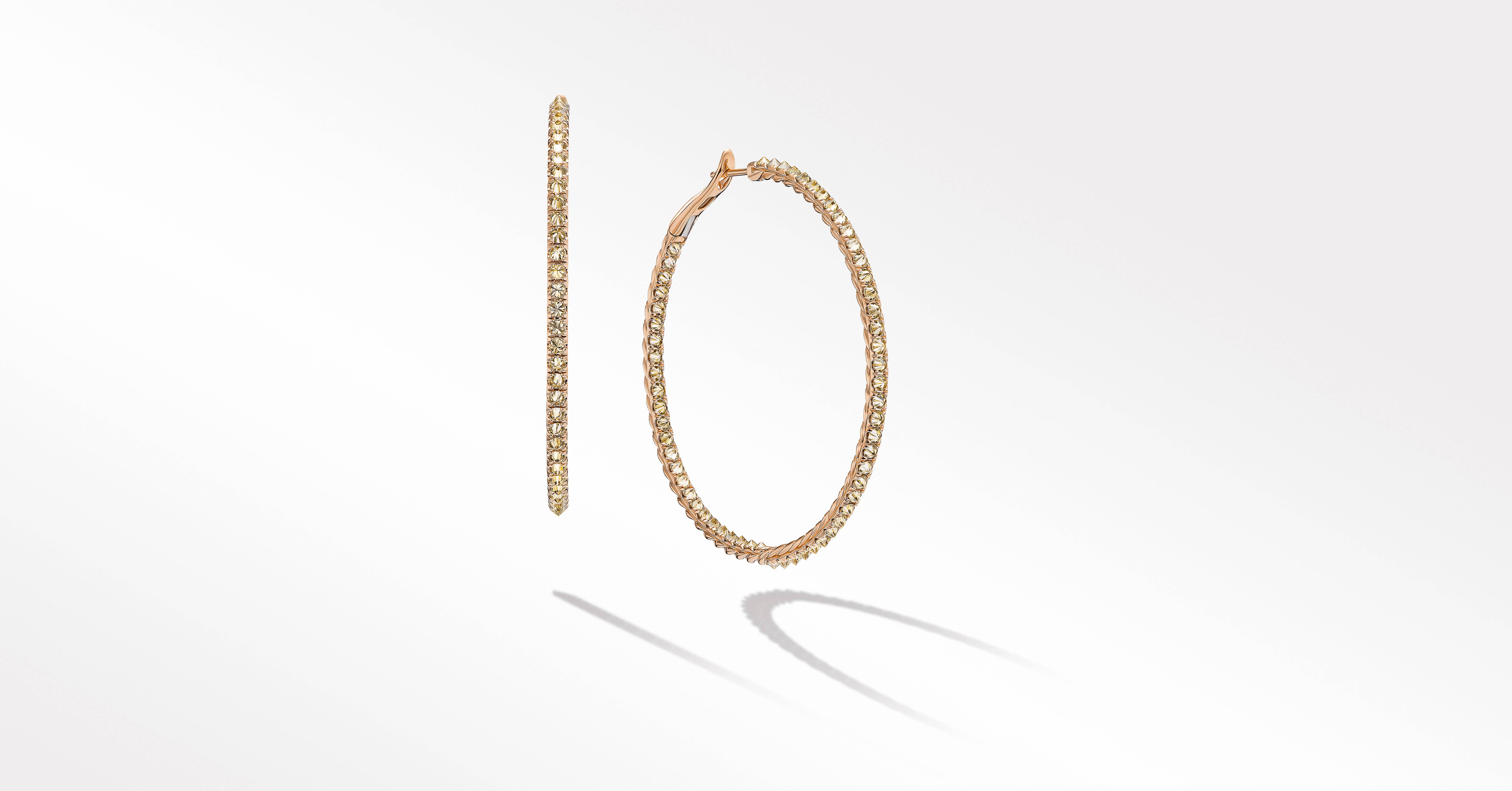 Perlée pearls of gold hoop earrings small model 18K rose gold Van Cleef   Arpels