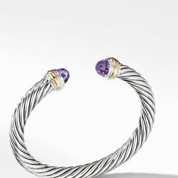 Cable Classics Colour Bracelet with Amethyst and 14K Yellow Gold