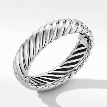 Sculpted Cable Bracelet in Sterling Silver