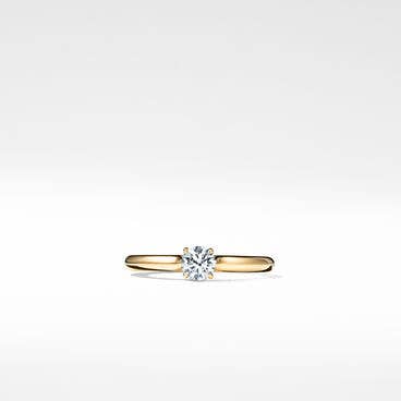DY Eden Petite Engagement Ring in 18K Yellow Gold, Round