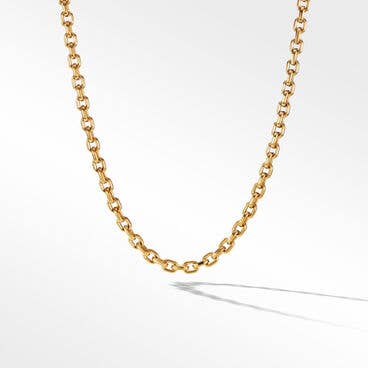 Deco Chain Link Necklace in 18K Yellow Gold