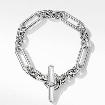 Lexington Chain Bracelet in Sterling Silver with Pavé Diamonds