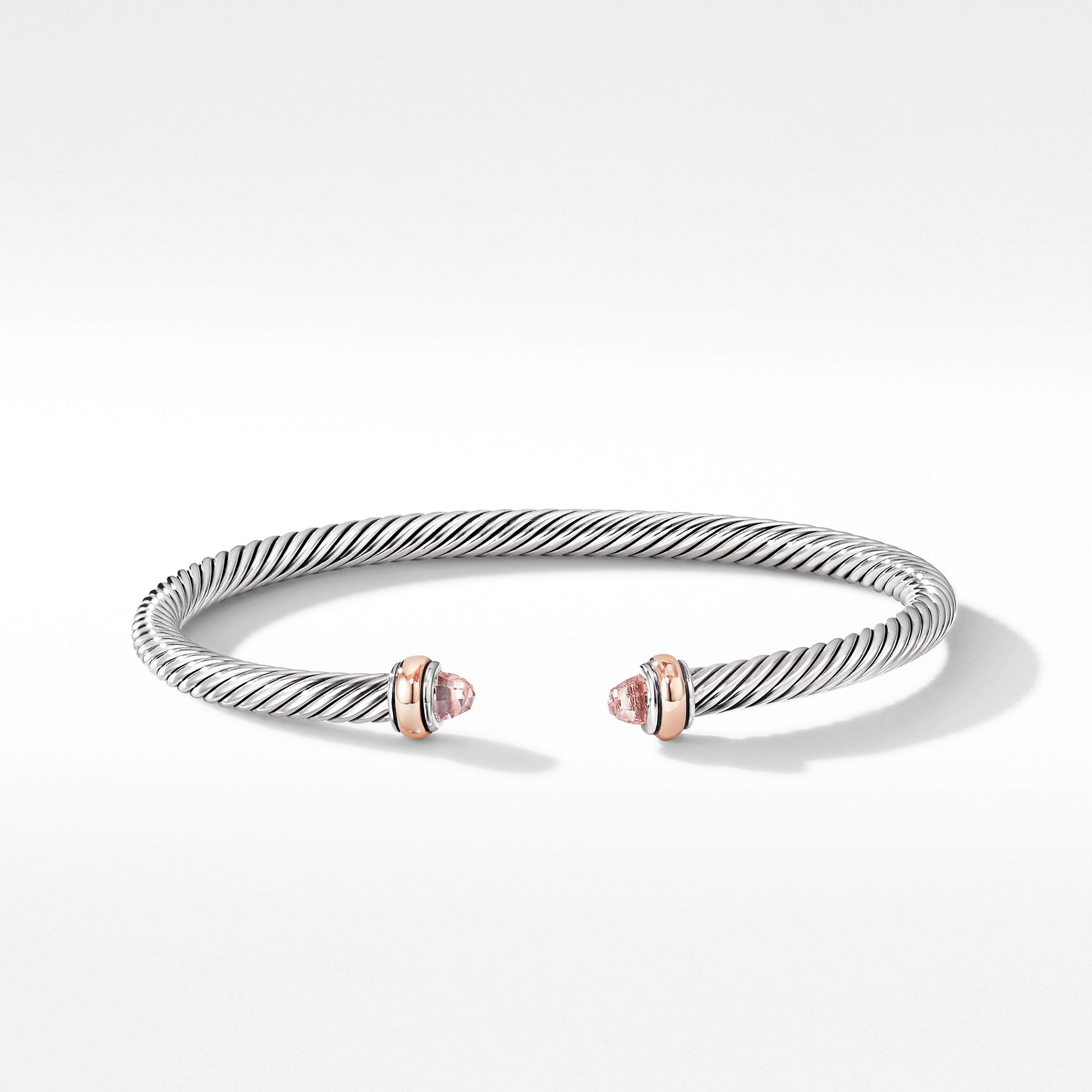 Cable Classics Colour Bracelet with Morganite and 18K Rose Gold