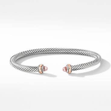 Cable Classics Color Bracelet with Morganite and 18K Rose Gold