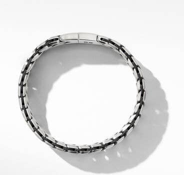 Chevron Woven Bracelet in Sterling Silver, 12mm