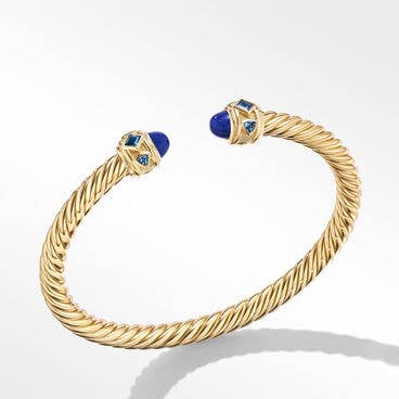Renaissance® Bracelet in 18K Yellow Gold with Lapis and Hampton Blue Topaz
