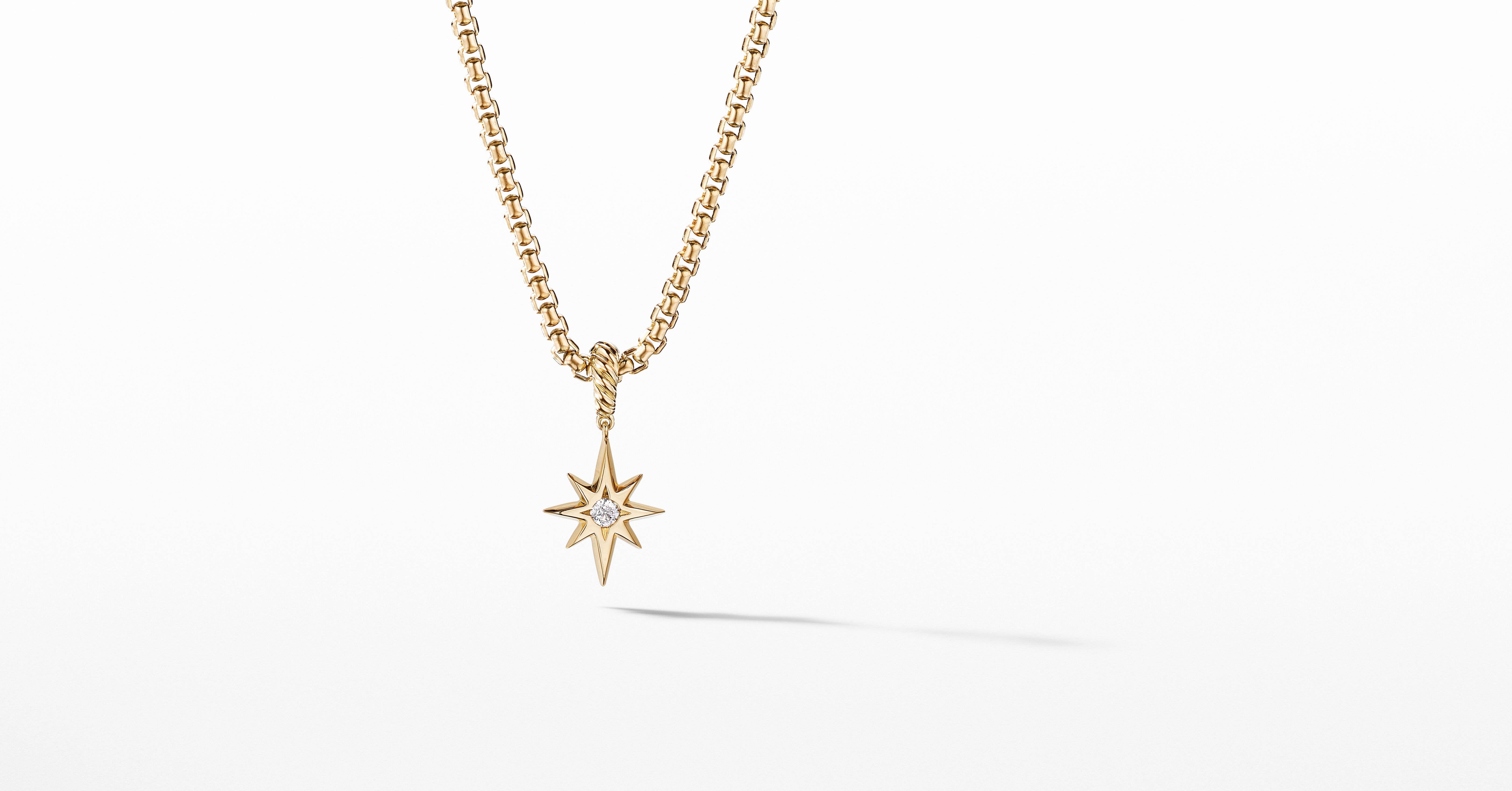 North Star Birthstone Amulet in 18K 