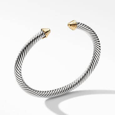 Cable Classics Bracelet with 14K Yellow Gold Domes