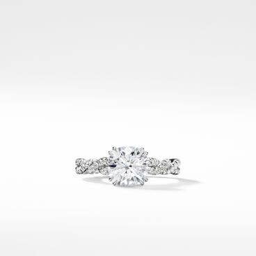 DY Wisteria® Engagement Ring in Platinum, Cushion