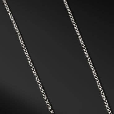 Box Chain Necklace in 18K White Gold, 3.6mm