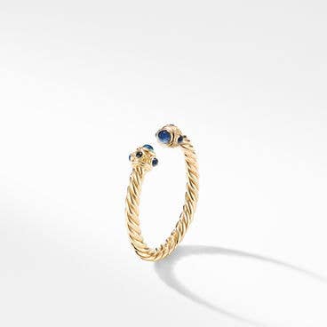 Renaissance Colour Ring in 18K Yellow Gold with Blue Sapphires