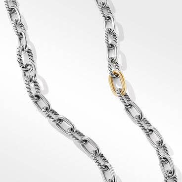 DY Madison® Chain Necklace in Sterling Silver with 18K Yellow Gold