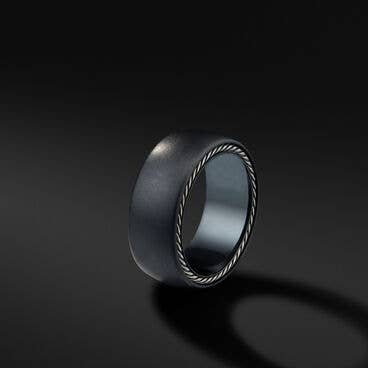 Streamline® Band Ring with Black Titanium