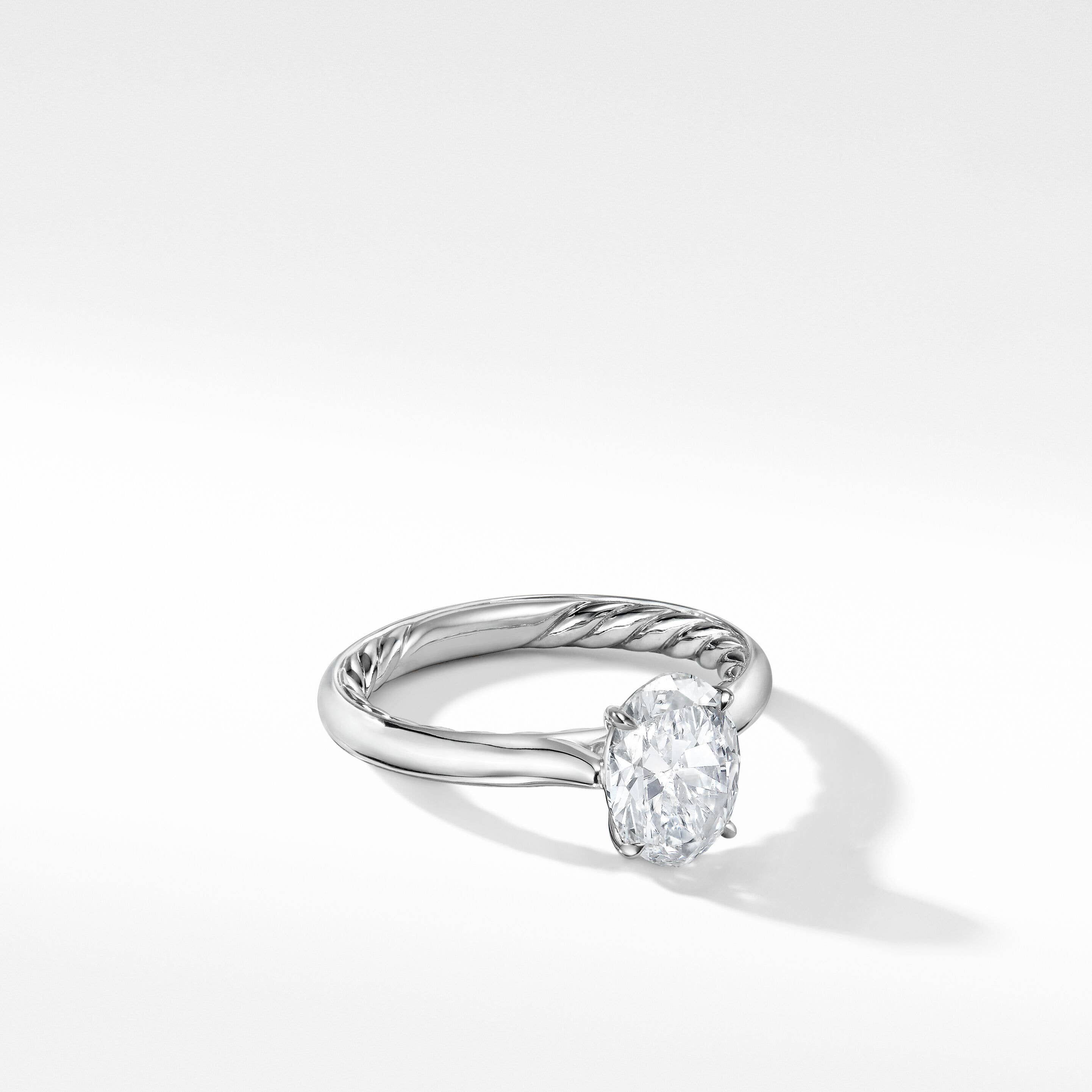 DY Eden Engagement Ring in Platinum, Oval