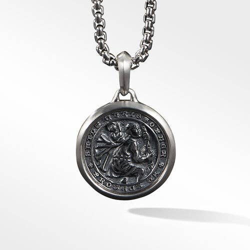 St. Christopher Amulet in Sterling Silver