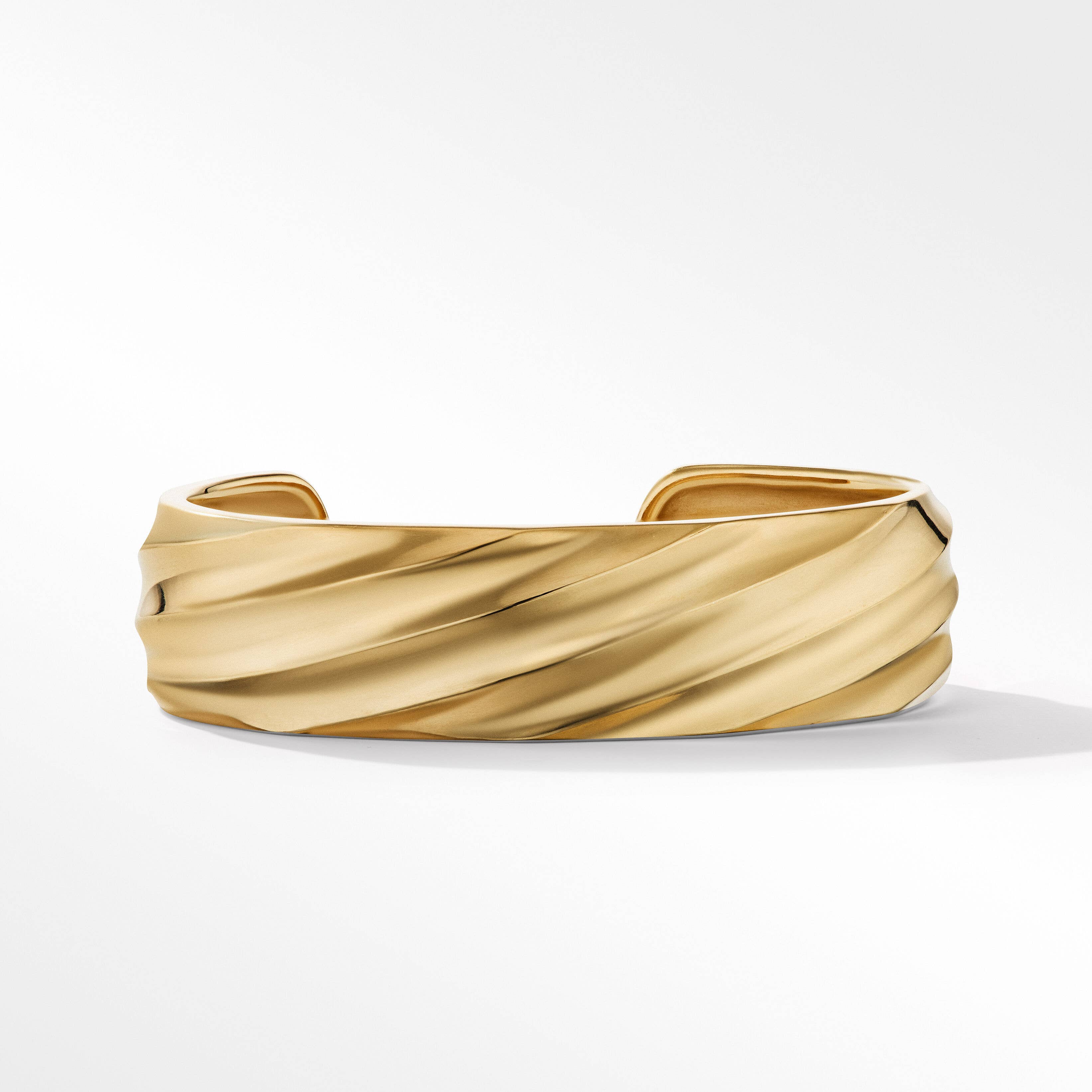 Cable Edge® Cuff Bracelet in 18K Yellow Gold