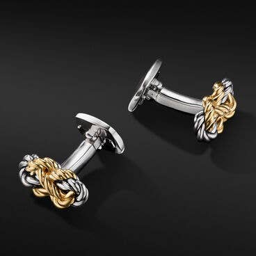 Maritime® Knot Cufflinks with 18K Yellow Gold