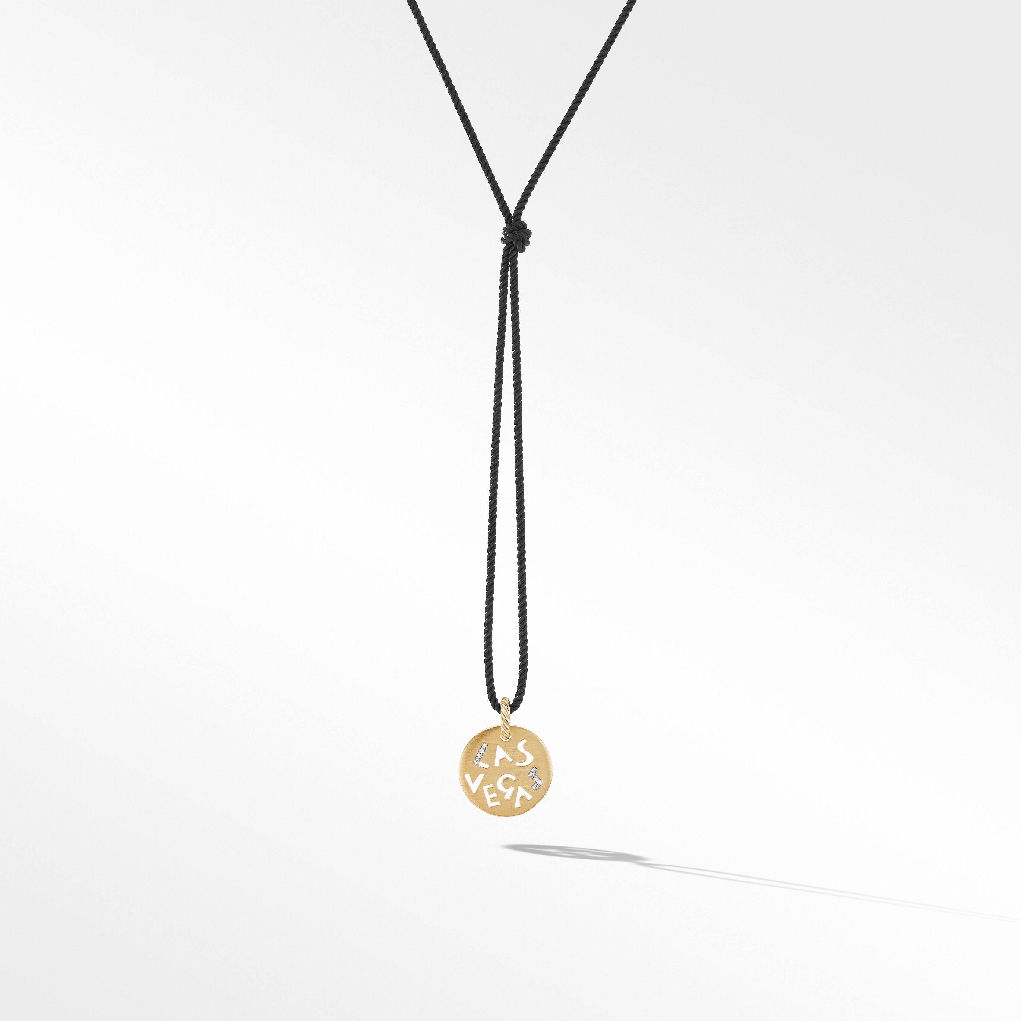 DY Elements® Las Vegas Pendant Necklace in 18K Yellow Gold with Diamonds