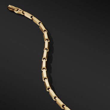 Faceted Link Bracelet in 18K Yellow Gold