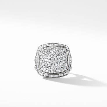 Albion® Ring in Sterling Silver with Pavé Diamonds