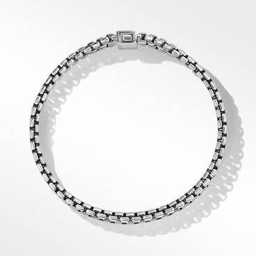 Three Row Box Chain Bracelet in Sterling Silver