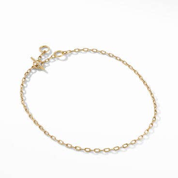 DY Madison® Three Ring Chain Necklace in 18K Yellow Gold