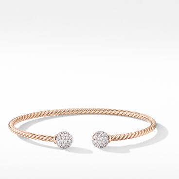 Solari Bracelet in 18K Rose Gold with Pavé Diamonds