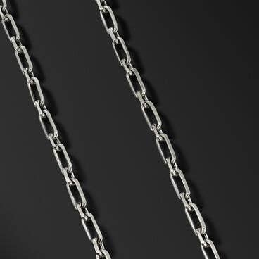 Elongated Open Chain Link Necklace